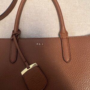Lauren Ralph Lauren Tan Leather Tote